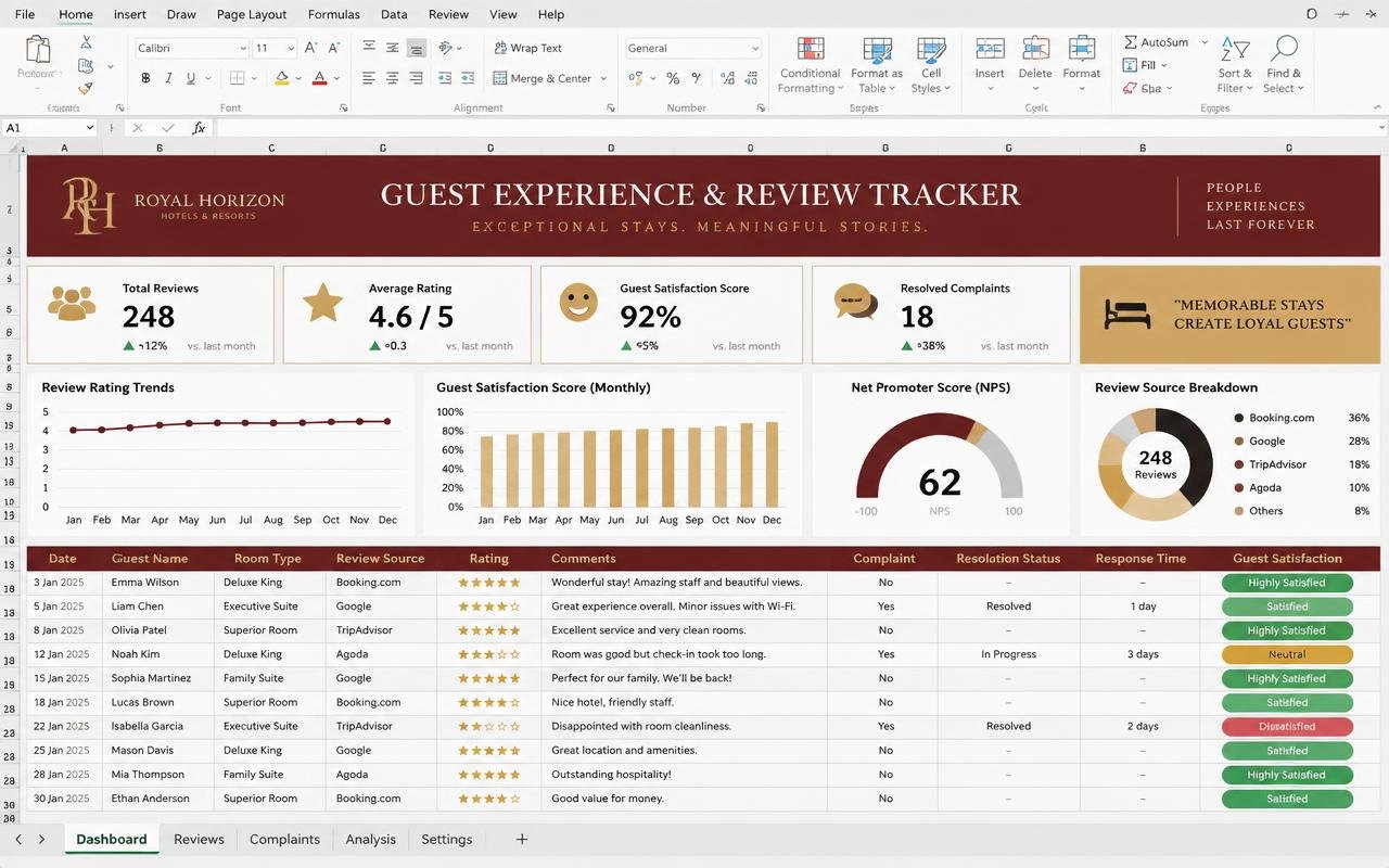 Guest Experience & Review Tracker